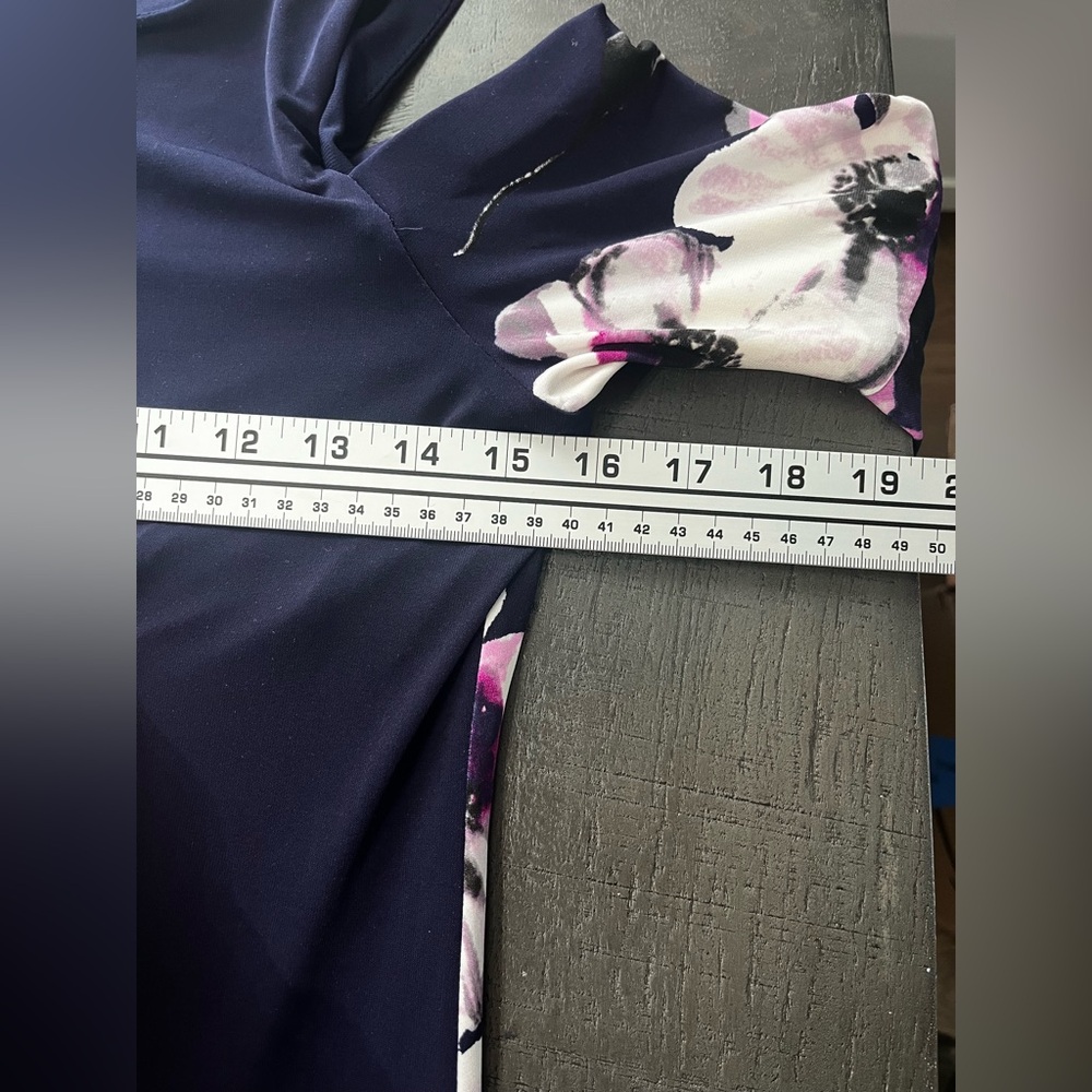 Ralph Lauren Floral Cold Shoulder‎ Dress | Size 2 | Bell Sleeves Cocktail - Picture 7 of 8